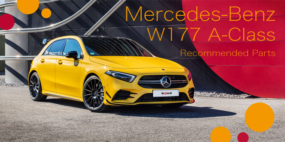 BENZ メルセデス・ベンツ W177 Aクラス AMGリアバンパー用カーボン カナード スプリッター 本物Drycabon ドライカーボン AMG  - Future Design Drycarbon parts リアバンパー に適合するW177 に適合するAMG ハッチバックセダン A35 用 A45 2019-2024 光沢のある黒のカース